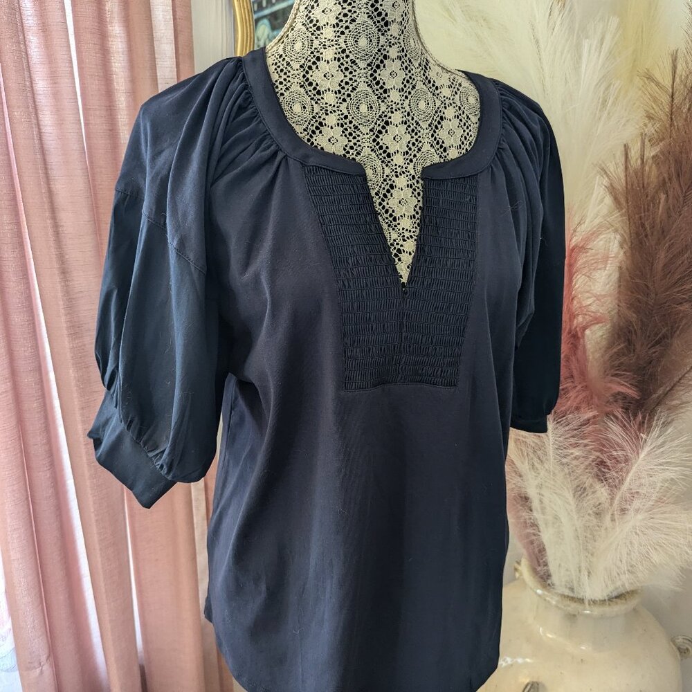 LADIES TOP/NAVY/CHICOS SIZE 2/US LARGE/NWT